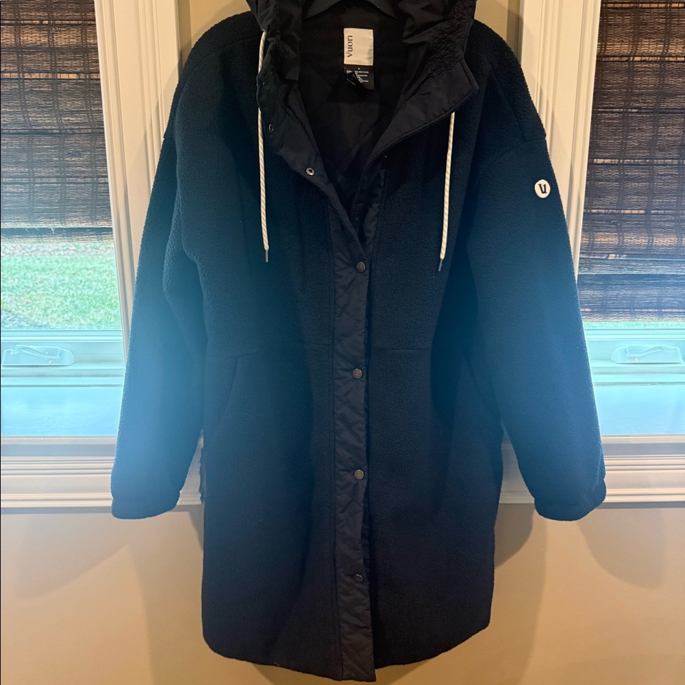 Vuori - size m fuzzy long coat